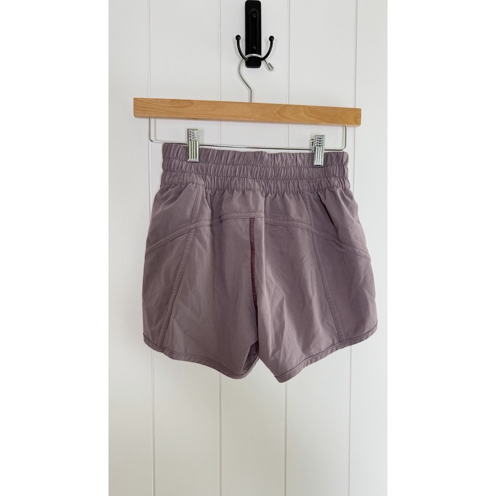 Lululemon Tracker V 4" Low Rise Short Women 4 Smoked Mulberry W7AA6S Swift Ultra - Picture 4 of 11